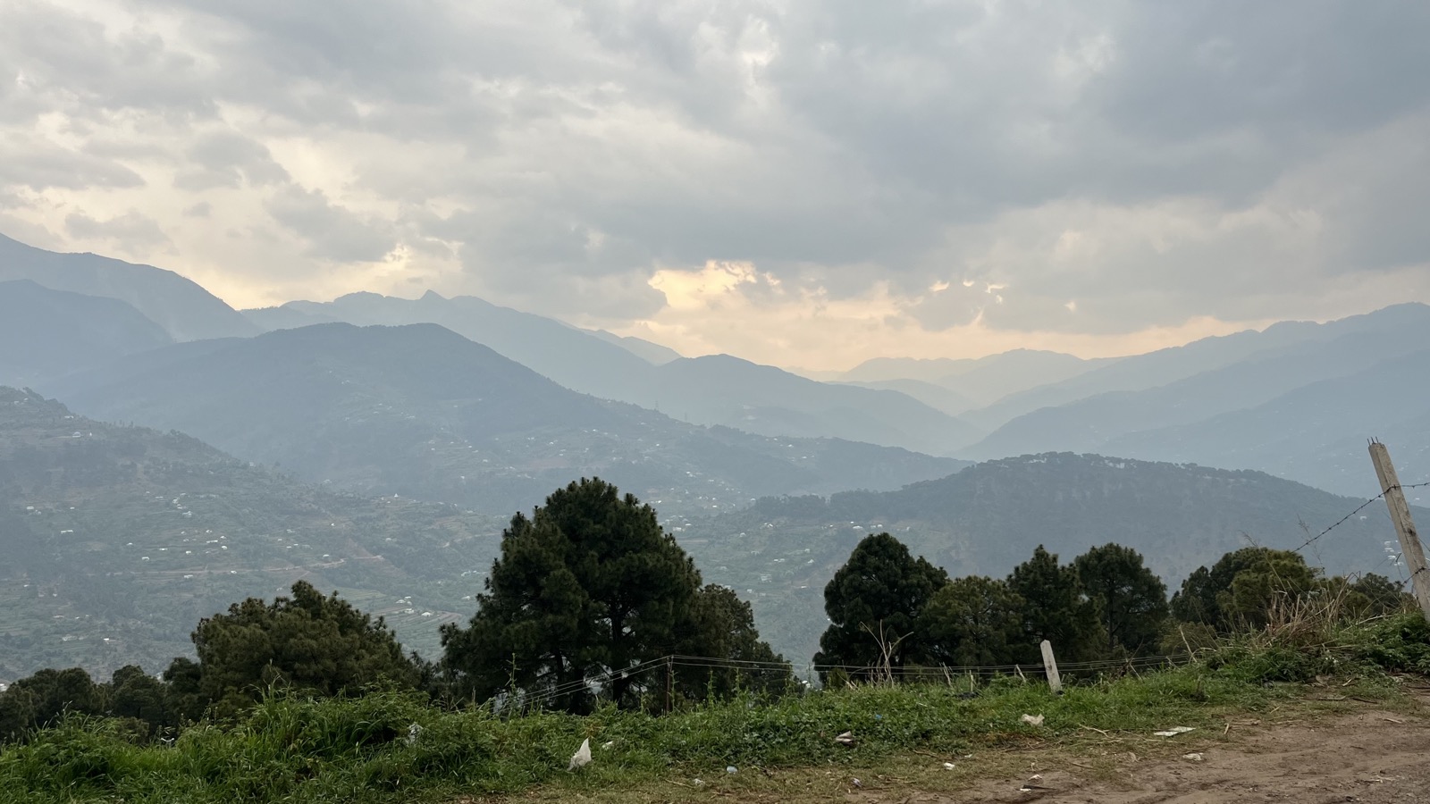 Mountain valley panorama near Jammu