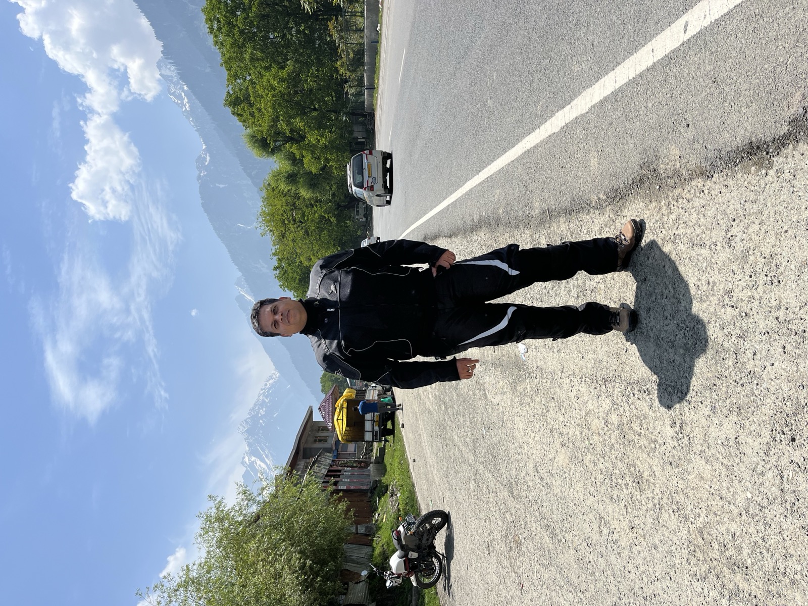 Dramatic mountain landscape on route to Ladakh