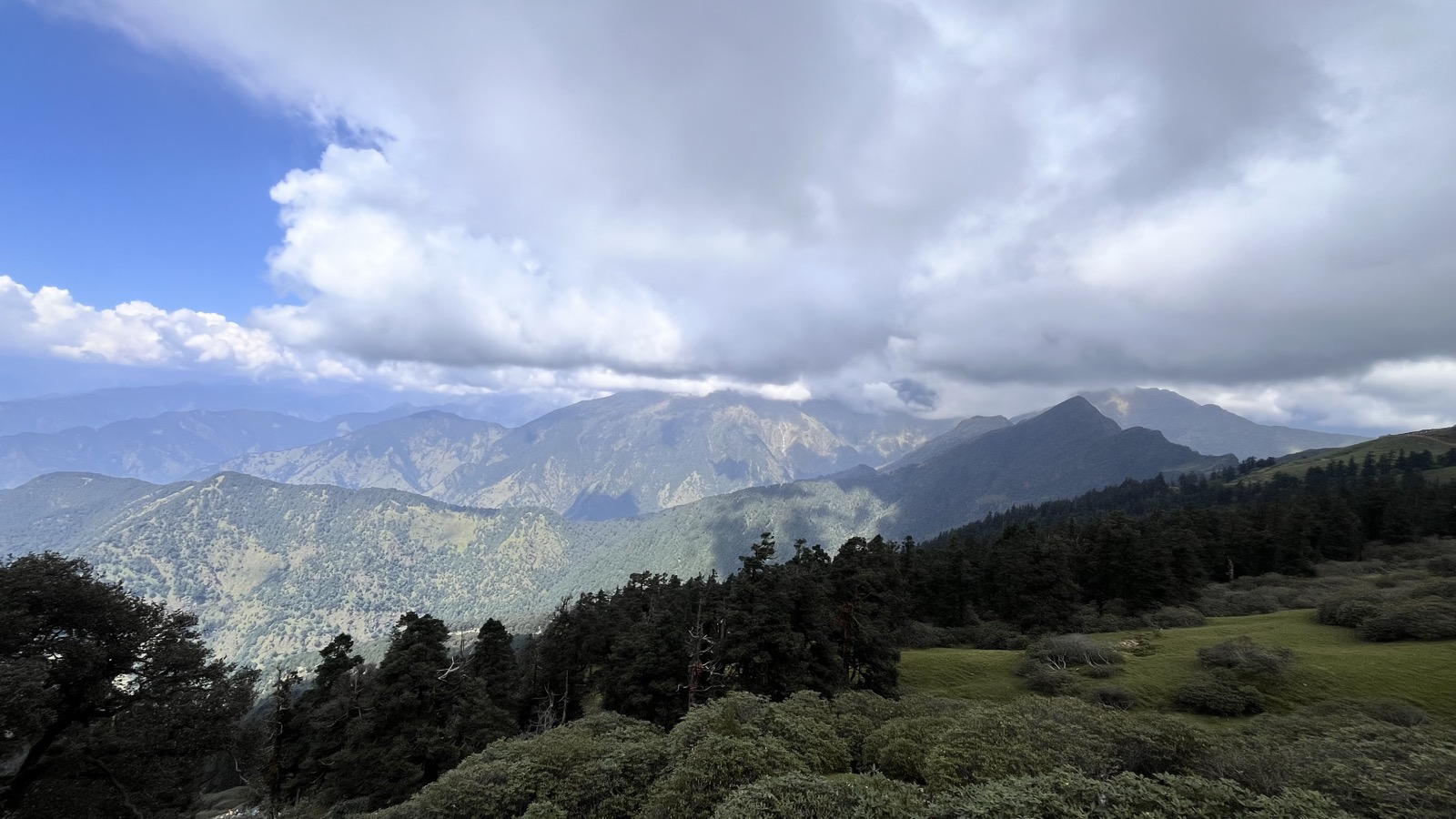 Mountain panorama in Uttarakhand