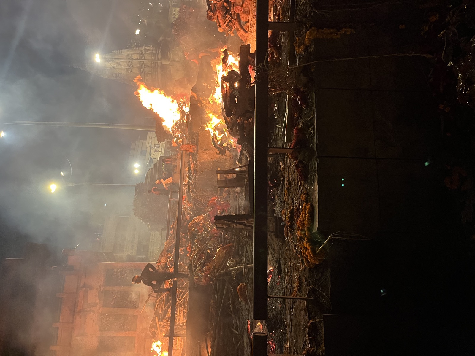 Varanasi temple and ghat view